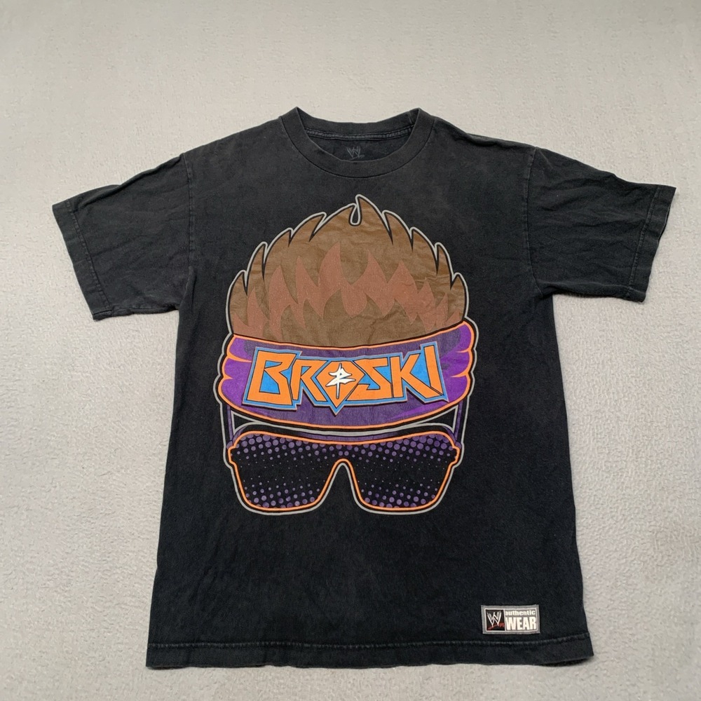 Vtg WWE Zack Ryder Broski T Shirt Mens M Matt Cardona Authentic Wear Wrestling